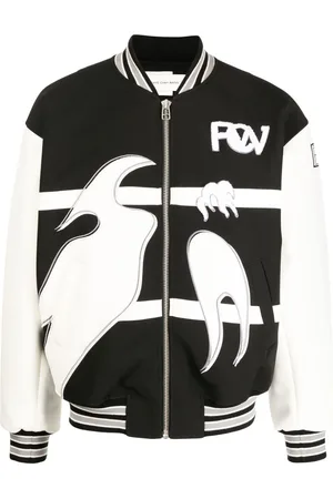 Feng Chen Wang Bomberjacke mit Phoenix-Stickerei