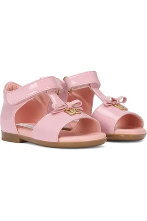 Dolce & Gabbana First Steps Sandalen aus Lackleder