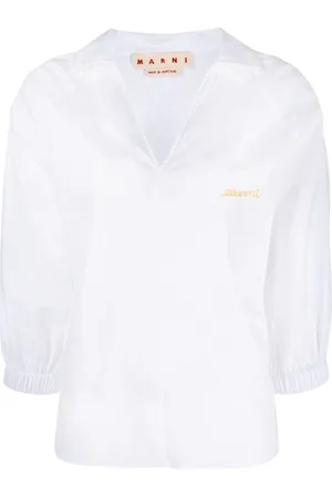 Marni Bluse mit V-Ausschnitt