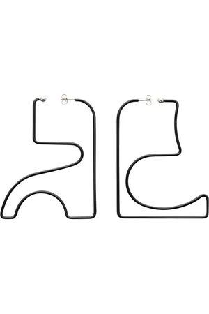 Courrèges Ohrringe mit geometrischer Form
