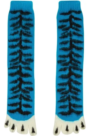 DOUBLET Zehensocken mit grafischem Motiv