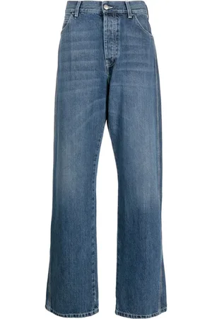 Alexander McQueen Wide-Leg-Jeans mit Einsätzen