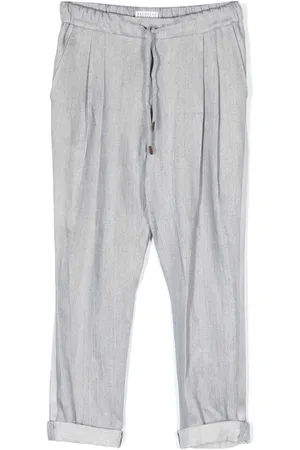 Brunello Cucinelli Bundfaltenhose aus Leinen