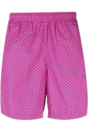Alexander McQueen Badeshorts mit Totenkopf-Print