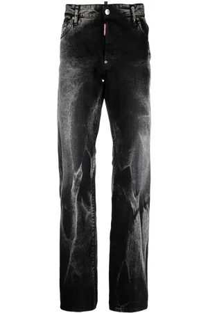 Dsquared2 Ausgeblichene Straight-Leg-Jeans