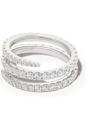 Anita 18kt Weißgoldring mit Diamanten