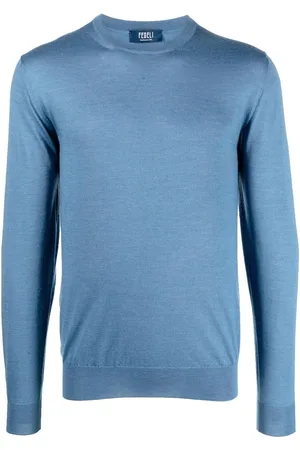 FEDELI Pullover mit Rundhalsausschnitt