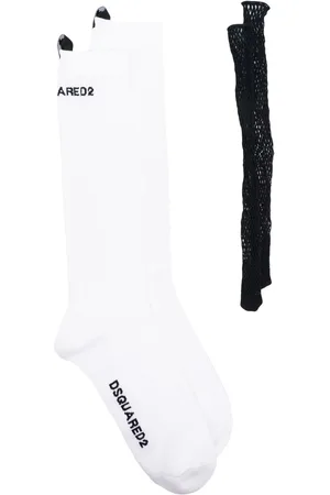 Dsquared2 Gerippte Socken mit Logo-Print