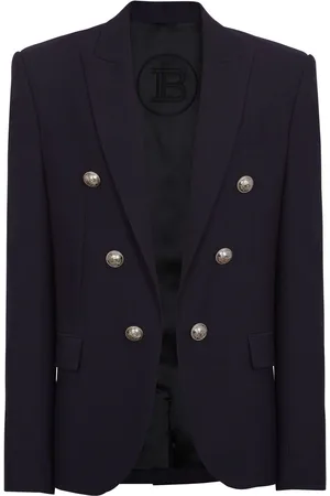 Balmain Logo mit geprägten Knöpfen