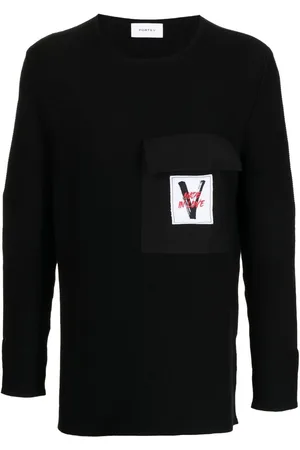 Ports V Pullover mit Logo-Patch