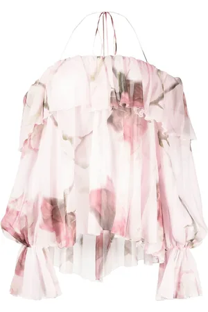 BLUMARINE Bluse mit Rüschen