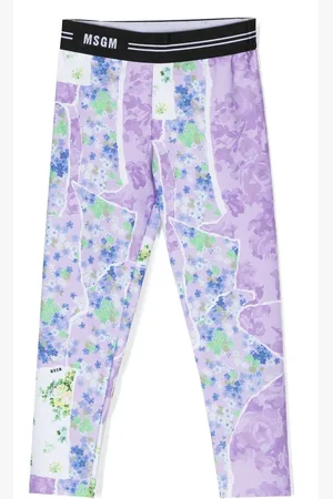 Msgm Leggings mit Blumen-Print