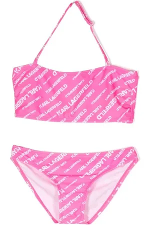 Karl Lagerfeld Neckholder-Bikini mit Logo-Print
