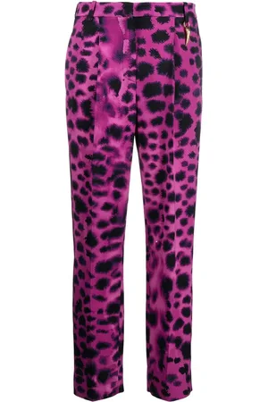 Roberto Cavalli Gerade Hose mit grafischem Print
