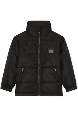 Dolce & Gabbana Gefütterte Jacke mit Logo-Etikett