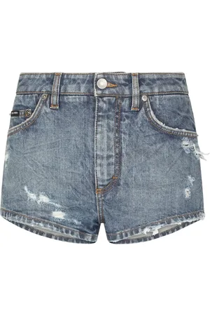 Dolce & Gabbana Jeans-Shorts im Distressed-Look