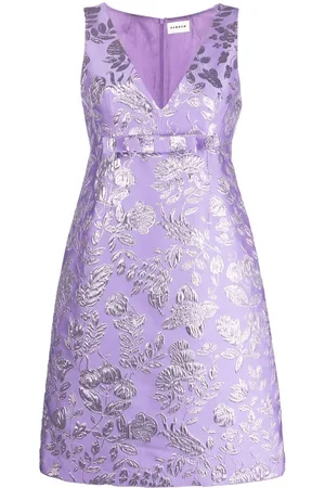 P.A.R.O.S.H. Metallisches Jacquard-Kleid