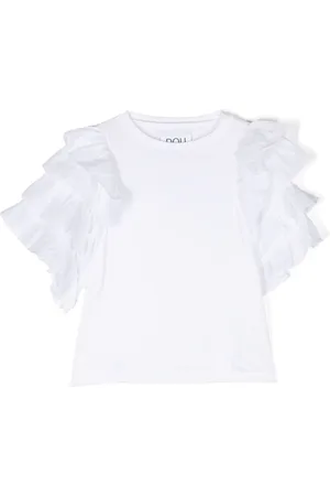 DOUUOD KIDS T-Shirt mit Rüschen