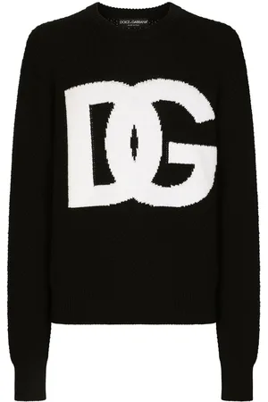 Dolce & Gabbana Intarsien-Pullover mit Logo
