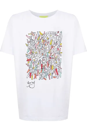 AMIR SLAMA T-Shirt mit grafischem Print