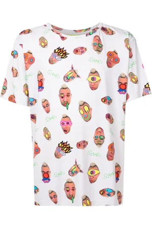 AMIR SLAMA T-Shirt mit grafischem Print