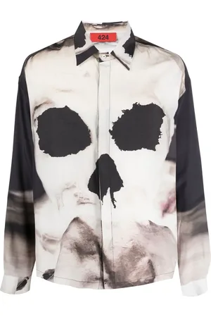 424 FAIRFAX Hemd mit Totenkopf-Print