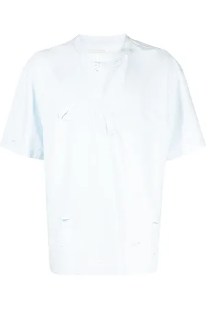 Feng Chen Wang T-Shirt im Distressed-Look