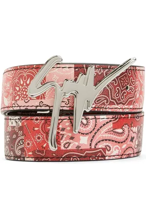 Giuseppe Zanotti Gürtel mit Paisley-Print