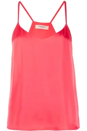 Twin-Set Tanktop mit Logo-Schild