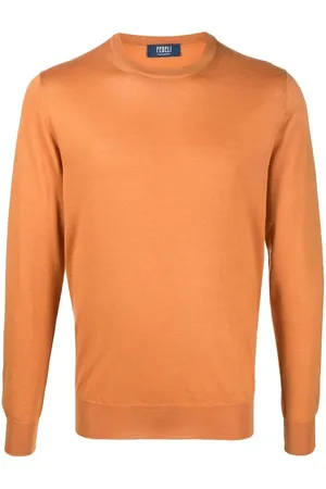 FEDELI Pullover mit Rundhalsausschnitt
