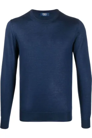 FEDELI Pullover mit Rundhalsausschnitt