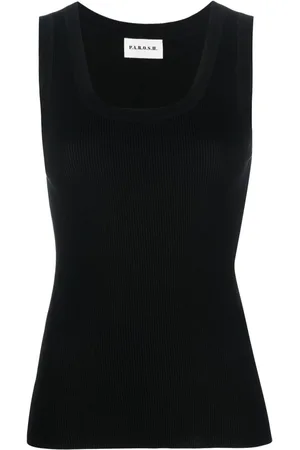 P.A.R.O.S.H. Cipria Tanktop aus geripptem Strick