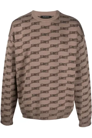 Balenciaga Pullover mit BB-Intarsienmuster
