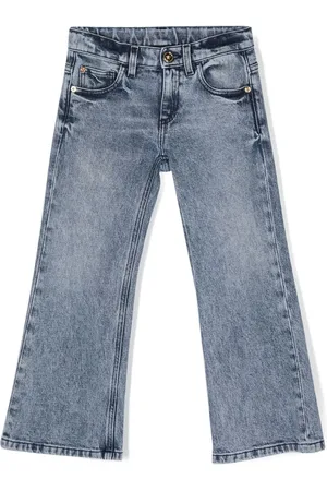VERSACE Gerade Jeans mit Logo-Patch