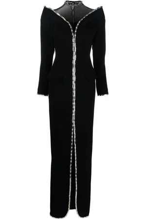 JEAN-LOUIS SABAJI Kristallverziertes Abendkleid