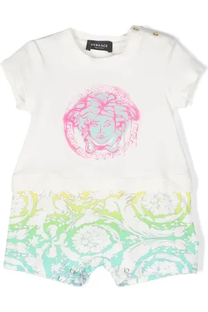 VERSACE Kurzer Strampler mit Logo-Print