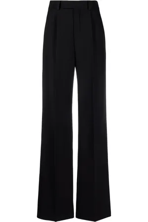 Saint Laurent High-Waist-Hose mit weitem Bein