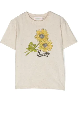 BONPOINT T-Shirt mit Sonnenblumen-Print