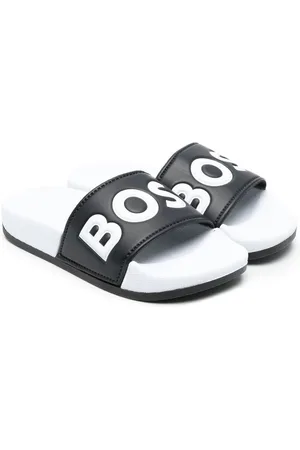 HUGO BOSS Pantoletten mit Logo-Print
