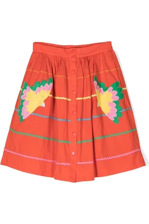 Stella McCartney Bestickter Rock mit Knopfleiste