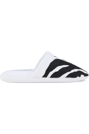 Dolce & Gabbana Slipper aus Frottee mit Zebra-Print