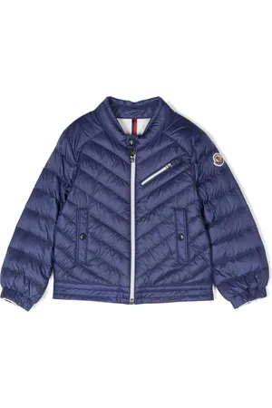Moncler Gefütterte Jacke mit Logo-Patch
