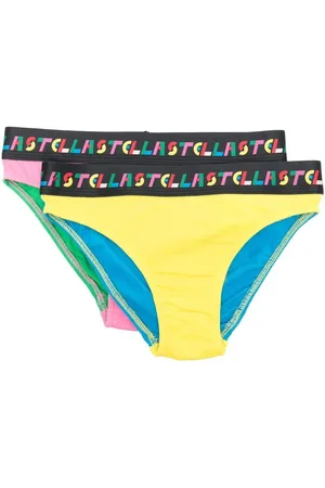 Stella McCartney Set aus zwei Slips in Colour-Block-Optik