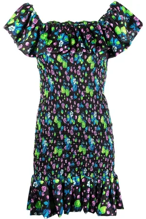 Msgm Amazing Berries Jacquard-Minikleid