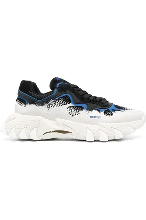 Balmain B-East Sneakers mit Kontrasteinsätzen