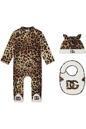 Dolce & Gabbana Strampler-Set mit Leoparden-Print