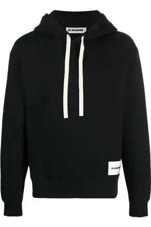 Jil Sander Hoodie mit Logo-Patch