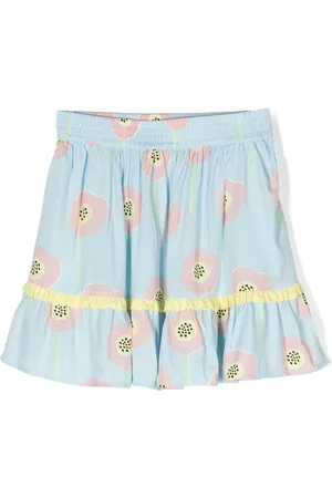 Stella McCartney Gerüschter Rock mit Blumen-Print