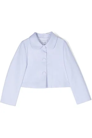 Simonetta Cropped-Jacke mit Bubikragen