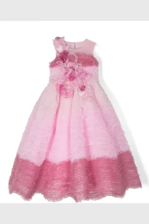Marchesa Notte Kleid aus gestuftem Tüll